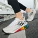 Men's Sports Shoes Cushioning Non-Slip Flat Wear Resistant Sneakers Mesh Breathable Platform Soft Running Shoes For Man_vogvips.com