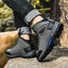 Hiking Shoes Men Outdoor Lace-up Thick-soled High-top Casual Sports Shoes Men Anti-slip Durable Breathable Ankle Boots Men_vogvips.com