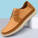 Spring Summer Man Leisure Walk Male Casual Leather Shoes Breathable Sneakers Lace-Up Men Tenis Masculino Loafers Flats_vogvips.com