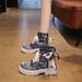 Ripped Denim Martin Boots For Women 2025 New Thick Sole Autumn Lightweight Breathable_vogvips.com