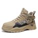 European Warm Series Autumn New Men's High-top Sports With Leather Patchwork Pattern Thick Sole Fashion Martin Boots_vogvips.com