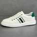 Sneakers Summer 2025 New White Genuine Leather Breathable Mesh Trendy Casual Versatile Men's Shoes_vogvips.com