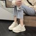 Super Popular Black Dad Sneakers For Women 2023 Spring And Autumn New Style Platform Casual Thick Sole Sports Running_vogvips.com