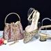 Fashion pointy hot diamond after the empty diamond chain with hot diamond handbag set matching_vogvips.com