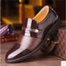Men's Business Formal With Round Toe, British Casual, Breathable, Office Wear Resistant, Soft Soled Leather Shoes, Light_vogvips.com