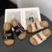 Thick-soled Style For Women, New Summer Outdoor Retro Suede Height-increasing Beach Flat Fashion Sandals_vogvips.com