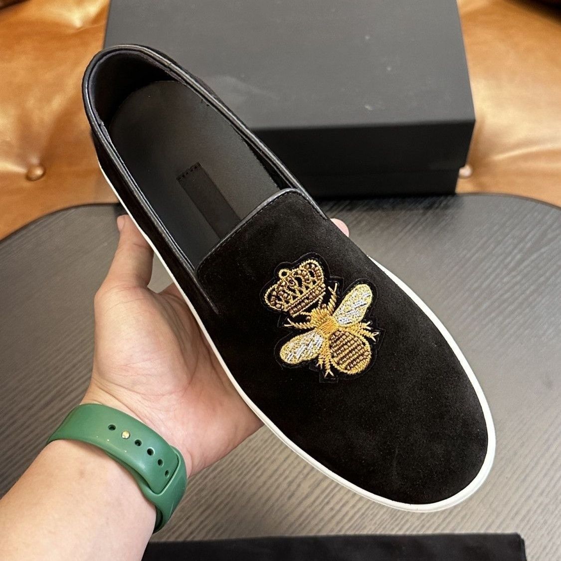 New Summer High-End Loafers For Men Trendy Genuine Leather Odor-Resistant Casual Slip-On Shoes_vogvips.com