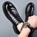 2026 Summer New Hollow Shoes For Men, Business Formal Versatile Casual Breathable Genuine Leather Perforated Men's_vogvips.com