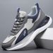 New Leather Sneakers Breathable Mesh Lightweight Thick Sole NNew-Slip Casual Men's New Shoes_vogvips.com