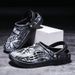 Men's Hole Oversized Slippers, Wrapped Beach Shoes, Men's Trendy Outdoor Sandals, Wearing Slippers Outside, Fashionable_vogvips.com
