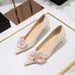 Women's Elegant Pointed-Toe Floral Mid Heel Pumps - Comfortable Slip-On Dress Shoes For Spring & Fall, Sizes 34-43_vogvips.com