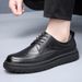 Euro Step 2025 Spring And Autumn New Genuine Brogue Carved Formal Trendy Men's Thick-Soled Business Casual Leather Shoes_vogvips.com