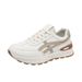 Spring Women's Breathable White Sneakers, Versatile Korean-Style Thick-Soled Height-Increasing Sports Shoes, Casual Dad_vogvips.com