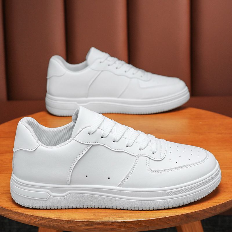 Spring New Breathable Little White Men's Fashion Versatile Thick Sole Sports Casual Board Trendy Shoes_vogvips.com
