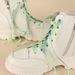 Colorful Printed Tie Dye LACES Personality 8mm Double Flat Sport Little White Shoes Ins Fashion Smudging LACES_vogvips.com