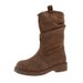 . Women's Autumn And Winter Vintage Ankle Boots, Dui Dui Boots, Mid-calf Suede Martens Boots_vogvips.com