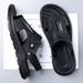 New Arrival Summer Mens Sandals Retro Leather Male Beach Shoes Outdoor Dual-Purpose Slippers Non-Slip Slides Slip On_vogvips.com