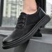 Euro Step 2025 Thick-Soled Height-Increasing Trendy For Men, Autumn And Winter Casual Large Size Work Shoes, British Style Fashion_vogvips.com