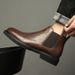 Chelsea Boots Men's Leather Short Boots Martin Boots Soft Leather One-pedal Business High-top Leather Shoes High-end Tooling Boots_vogvips.com