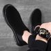 European Warm Series Autumn Winter Black Korean Style Martin Men's Fleece-Lined Youth High-Top Shoes Short Casual British Boots_vogvips.com