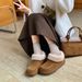 Cedar Woven Handmade Boken Snow Boots, Women's Velvet Warm Fur Short Boots_vogvips.com