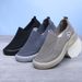 Bebealy Men Sneaker Men Flat Shoes Summer Casual Nonslip Women's Sneakers Outdoor Soft Beach Women Shoes Cloud Slip-on Home Shoe_vogvips.com