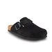 Kidmi Womens Suede Clogs Mens Leather Mules Cork Footbed Sandals With Arch Support Summer Beach Vacation Pool Slippers_vogvips.com