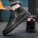 New Leather Spring Men's Shoes High-top Men's Heightening Tooling Martin Boots_vogvips.com