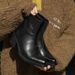 Black High-top Thick-soled Heightening Wizard Boots Vintage Pointed Chelsea Boots Niche Premium Martin Boots_vogvips.com