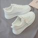STRIDEO Little White Shoes Women's 2026 New Women's Shoes Platform Spring And Autumn Sports Autumn Versatile Spring Campus Leisure Explosion_vogvips.com