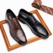 Euro Step Genuine Leather Oxford Formal Men Business Work Classic British Style All-Season Wedding Shoes_vogvips.com