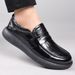New Top Layer Cowhide Casual Handsome Genuine Leather Fashion Wide Toe Thick Sole Men's Shoes_vogvips.com