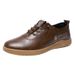 Men's Leather White Sneakers - Waterproof Casual Shoes For Running & Daily Wear_vogvips.com