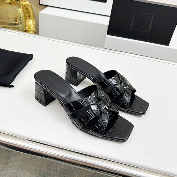 In-Stock French-Style Cross-Strap Sandals, Fairy Shoes, 2025 New Summer Elegant Black High-Heeled Sandals For Outdoor_vogvips.com