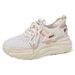Summer Women's Shoes Breathable Hollow Mesh Shoes, Women's Korean Version Versatile Thick-Soled Knitted Sports Shoes, Ca_vogvips.com