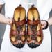 New Men's Overhead Sandals, Men's Casual Outdoor Large-sized Soft-soled Men's Shoes, Fashionable Real Cowhide Sandals_vogvips.com