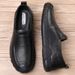 Euro Step Casual Shoes For Men 2025 Autumn New Genuine Leather Business Formal Soft Sole Handmade Top Layer Cowhide Men's Loafers_vogvips.com