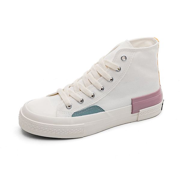 Canvas Women's New Trendy Student Versatile Forest Style Contrasting Casual Board Shoes_vogvips.com