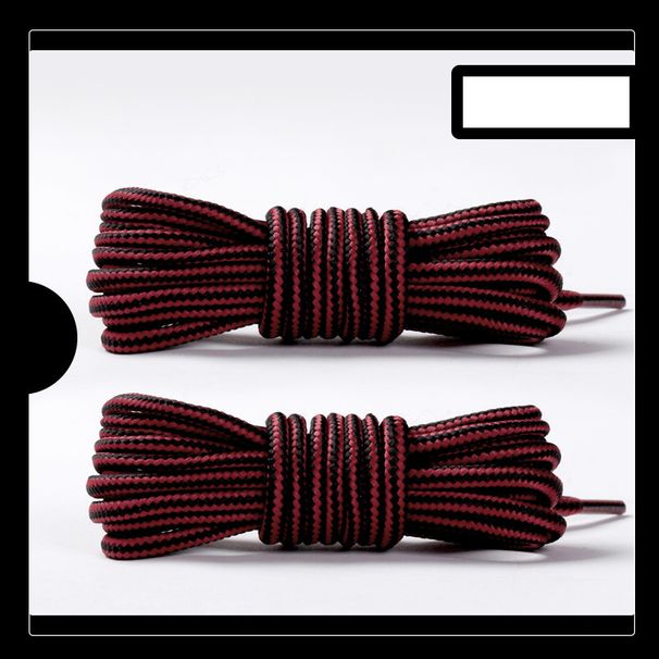 Shoe Accessories striped round Martin boots, casual military boots, black and white, British style shoelaces_vogvips.com