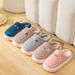 Winter Cotton , Thick Soled Indoor, Warm And Comfortable Home Use, With Added Velvet Anti Slip Couple Slippers For_vogvips.com