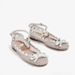 European And American Cross-Border Trade New Fashion Show Mesh Rhinestone One-Strap Niche Large Size Flat Original Toe_vogvips.com