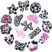 Cow Style Shoe Flower Shoe Buckle PVC Soft Rubber Shoe Accessories Accessories Sandals Decorative Buckle_vogvips.com