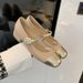 2025 New Style Round Toe Mary Jane Silk Sheepskin Low Shallow Mouth Single High Heel Buckle Fashion Shoes For Women_vogvips.com