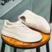 Cross-border Genuine Leather Shoes, Top-layer Cowhide White , Men's Summer Breathable Hollow Versatile High-end_vogvips.com