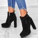 Women's Shoes Boots Martin Boots Women's Short Boots Autumn And Winter British Style Spot High Heels Suede Boots Brown Bow High Heels Women's Shoes_vogvips.com