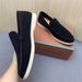 LP Genuine Leather Slip-On 25 New Casual White Sole Cowhide Black Loafers_vogvips.com