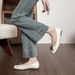 French Temperament Silver Flat-soled Single Shoes Women's One-pedal Light-mouth Soft-soled Ballet Shoes_vogvips.com