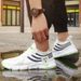 Men's Lace-Up Lightweight Mesh Breathable Comfortable Rebound Sole Park Running Sports Shoes_vogvips.com
