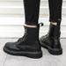 European Warm Series BUFFNY Spring New Martin Men Korean Version Black High-top Men's British Style Versatile Leather Shoes Work Boots 721_vogvips.com