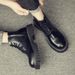 Martin Boots Men's Retro Leather High-top Shoes Locomotive Platform Wind Side Zipper Boots_vogvips.com